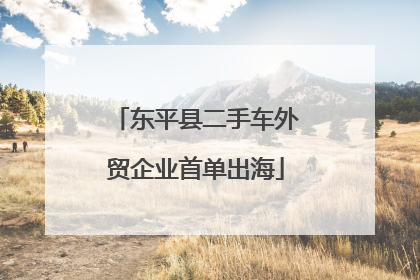 东平县二手车外贸企业首单出海